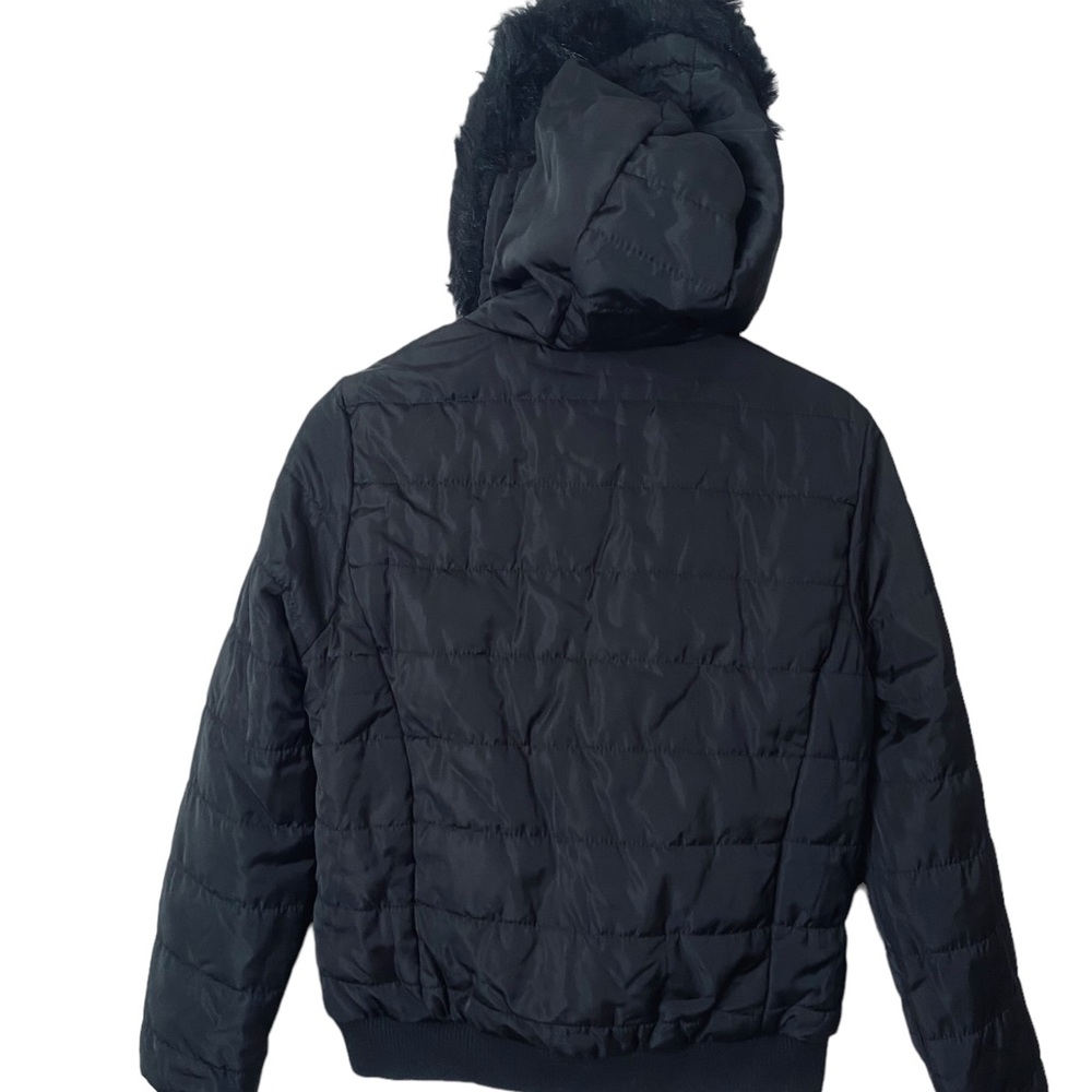 JouJou women’s faux fur lined hooded down jacket - Picture 7 of 16